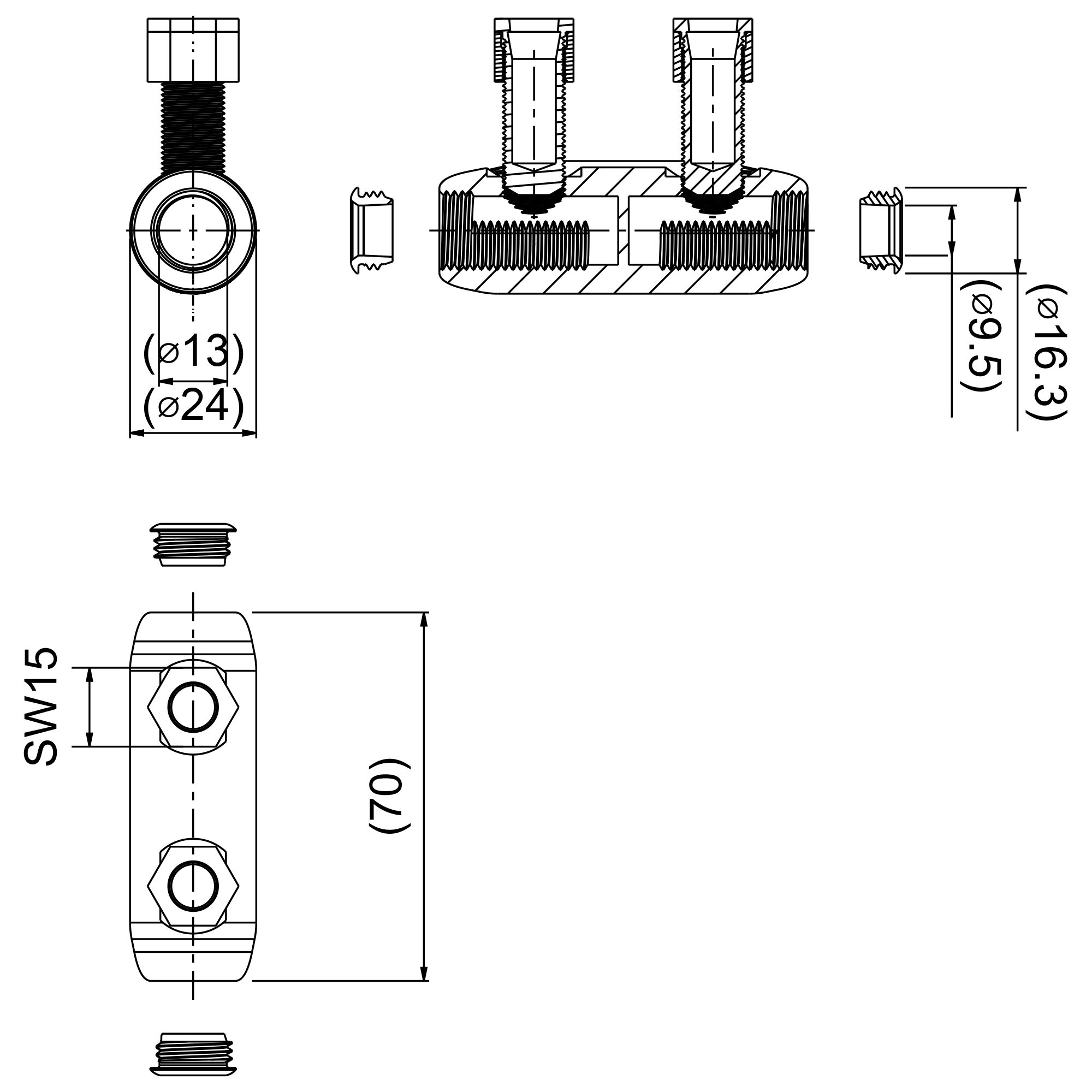 Cable connector mechanical Ensto CA95SB2 - 3