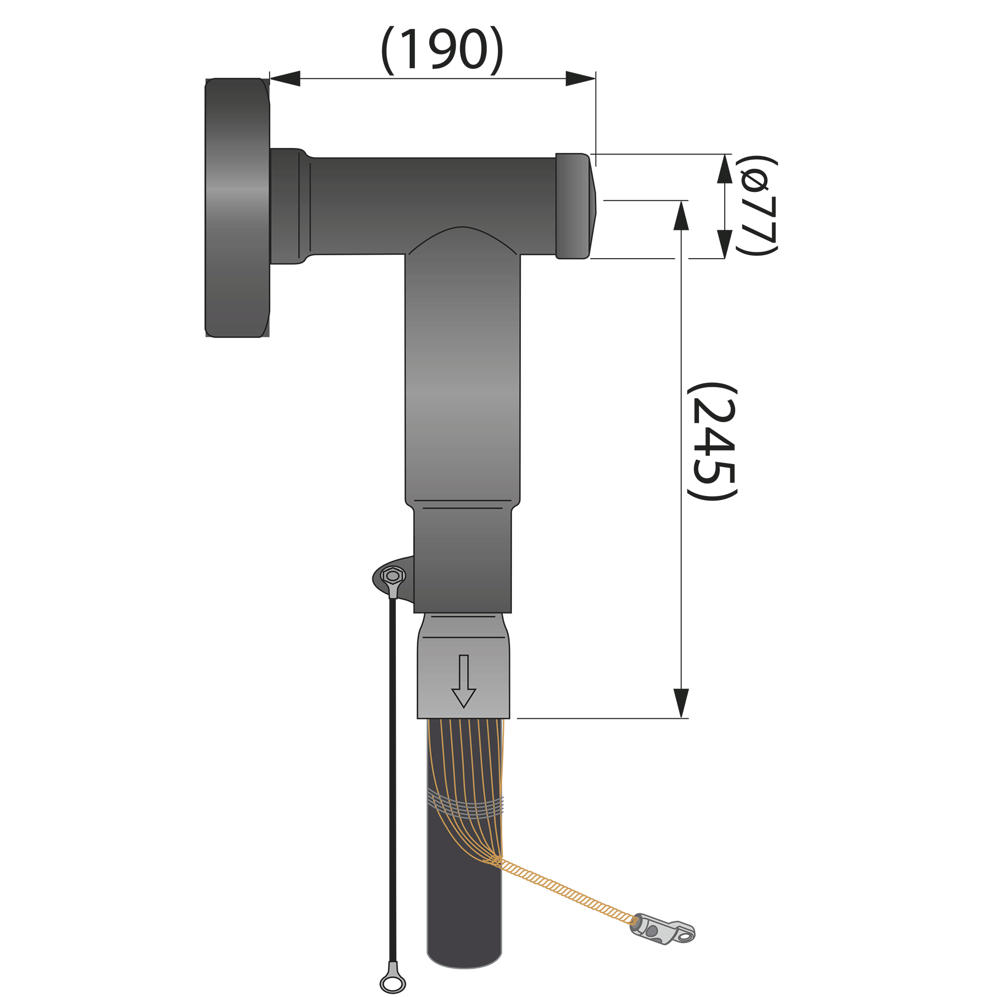 Separable connector Ensto CONT630.2 - 1