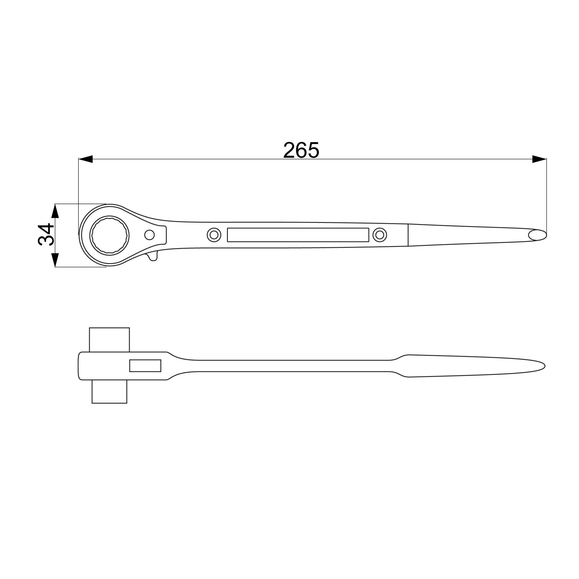 Ratchet wrench Ensto CT6.1317 - 2