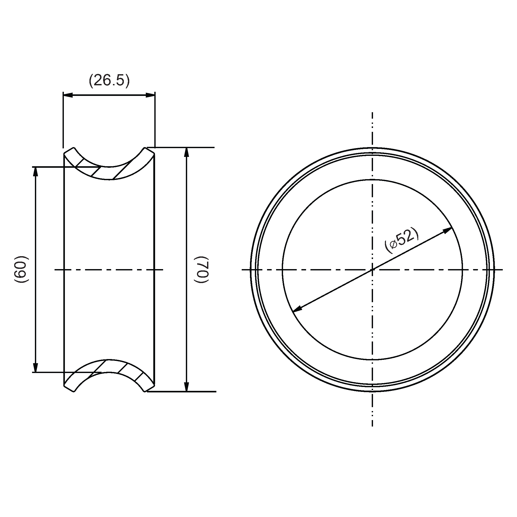 Serre-fils circulaire Ensto NV2031 - 1