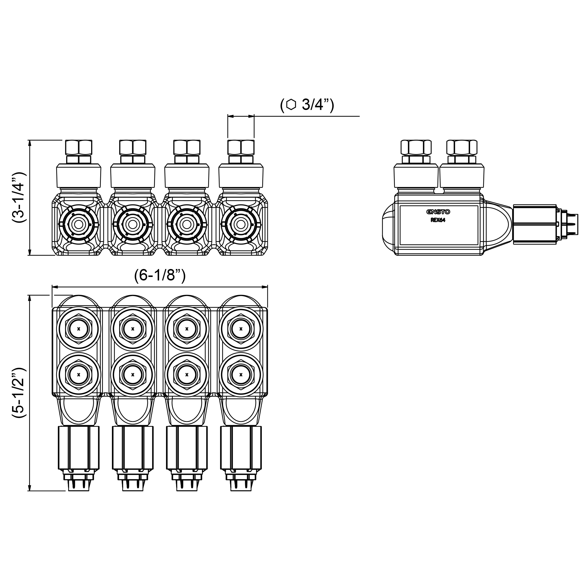 Insulation piercing connector Ensto REX64