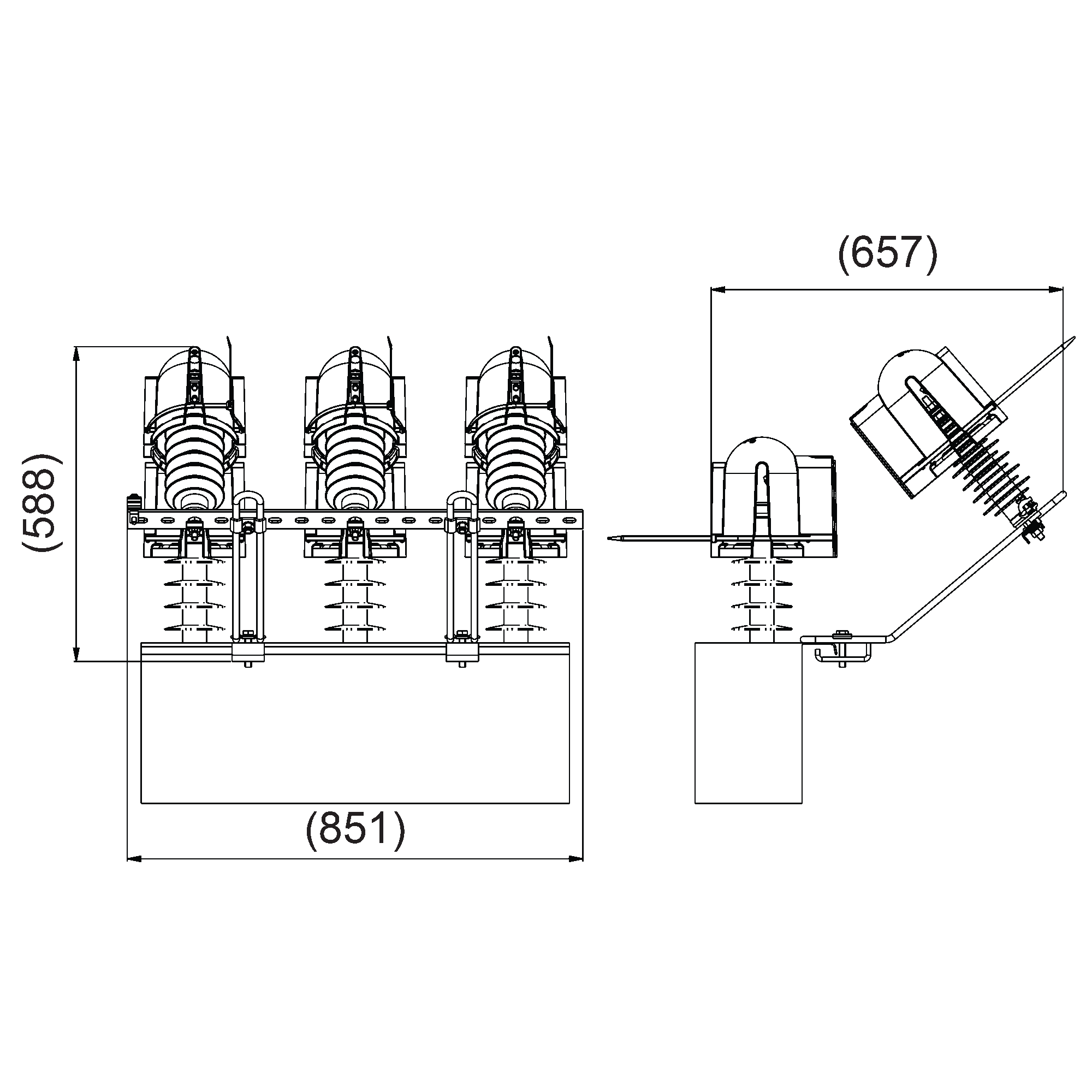 Surge arrester set Ensto SDI2024.10 - 1