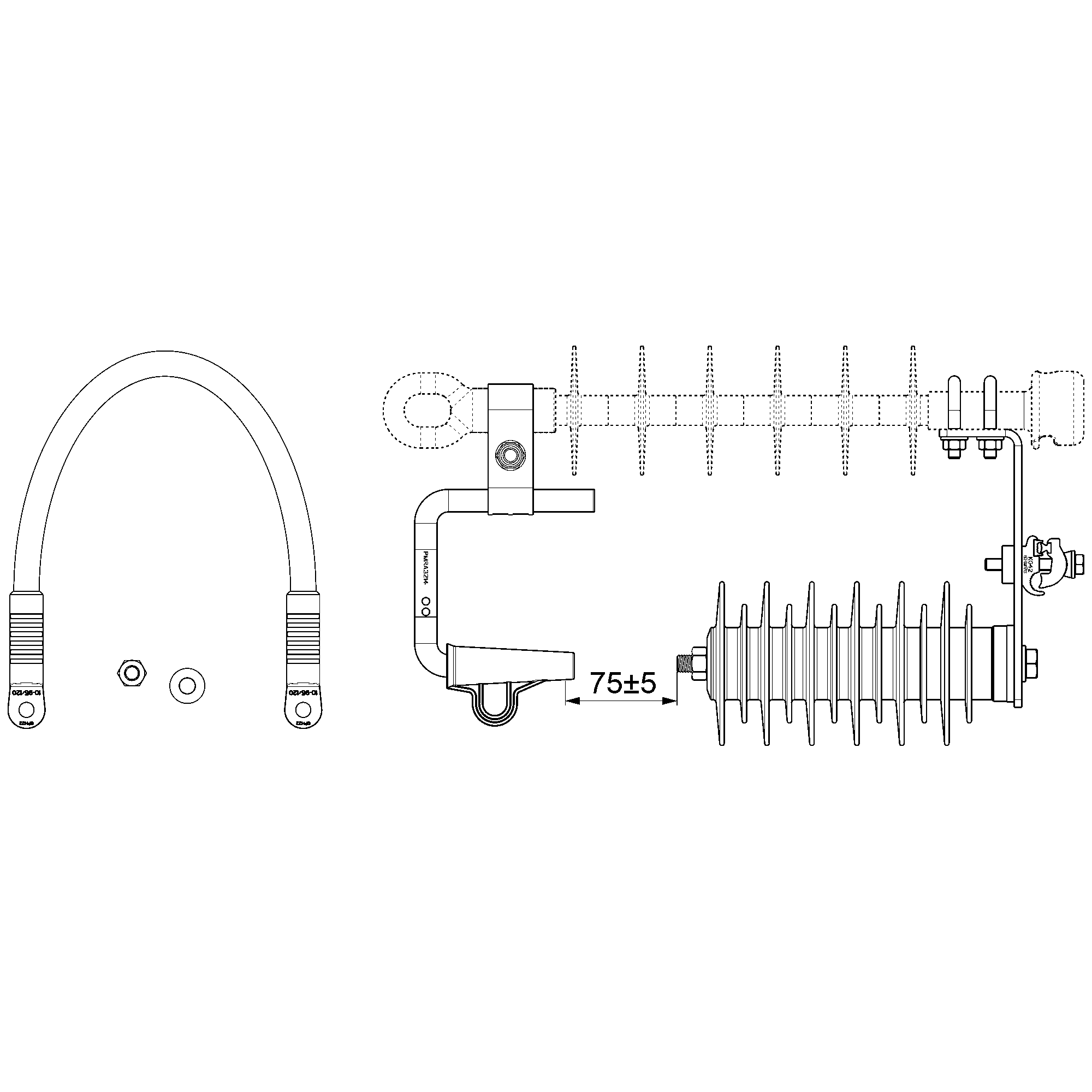 Gnistgapssett Ensto SDI46.424 - 1