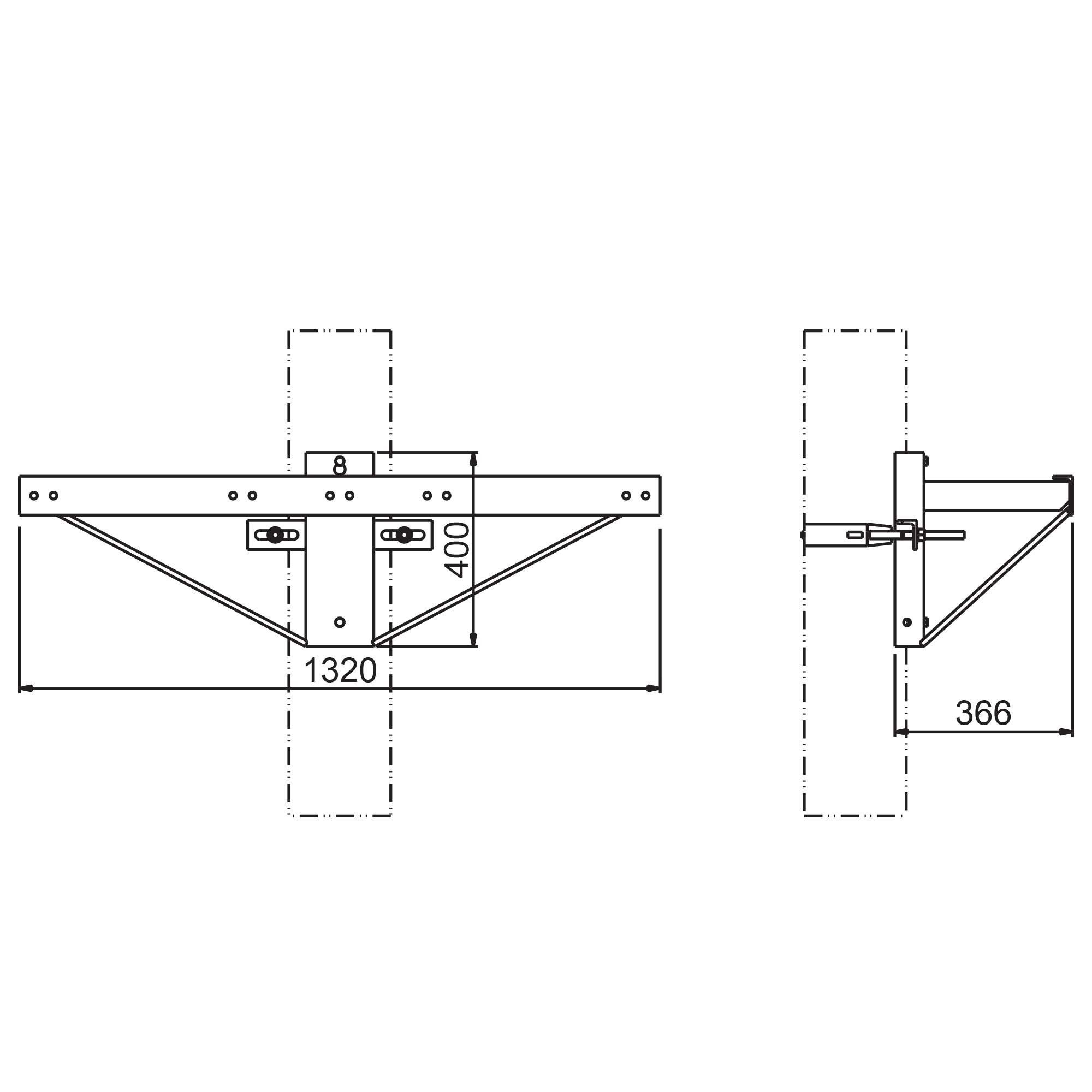 Crossarm Ensto SH543.1 - 1