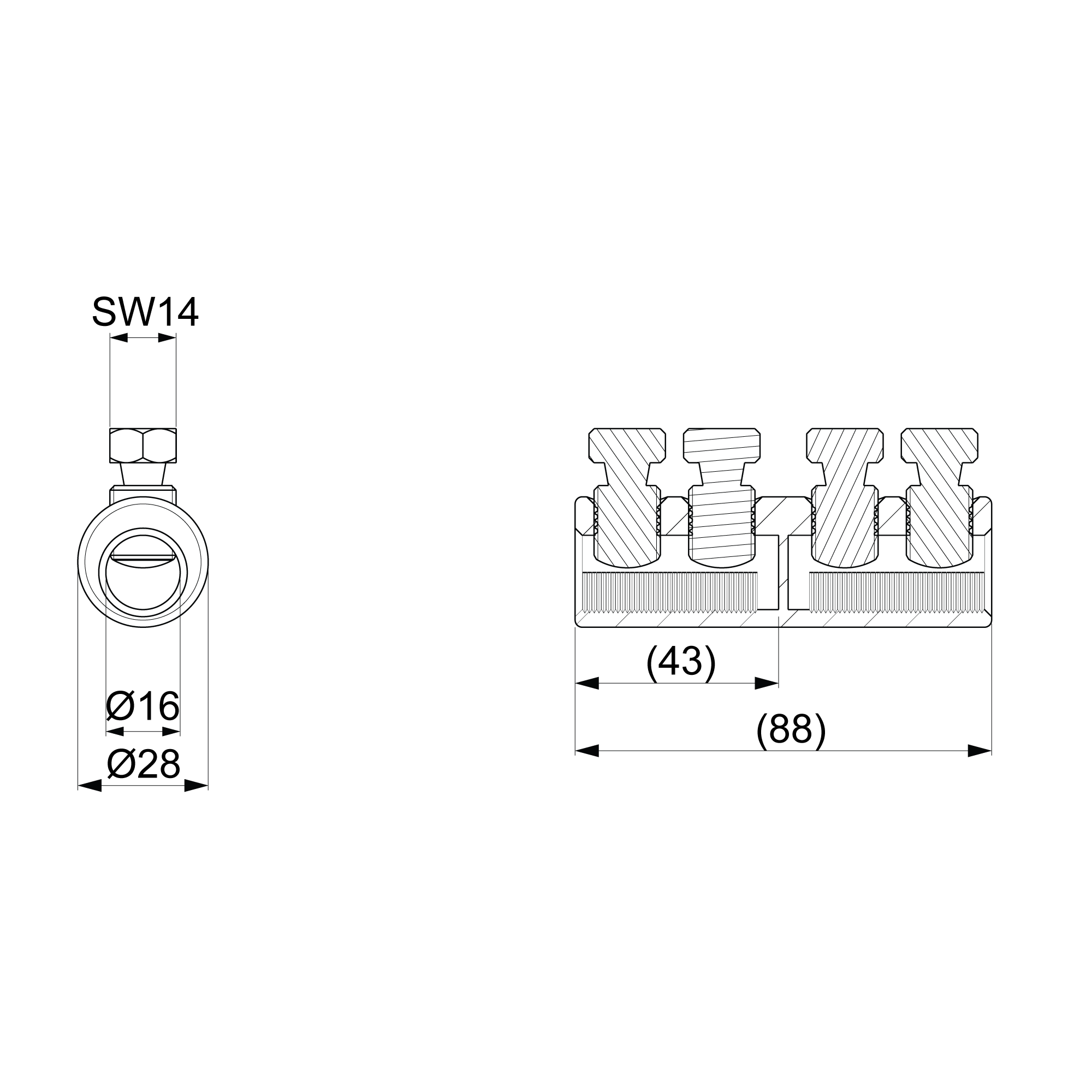 Cable connector mechanical Ensto SLJ2.47 - 1