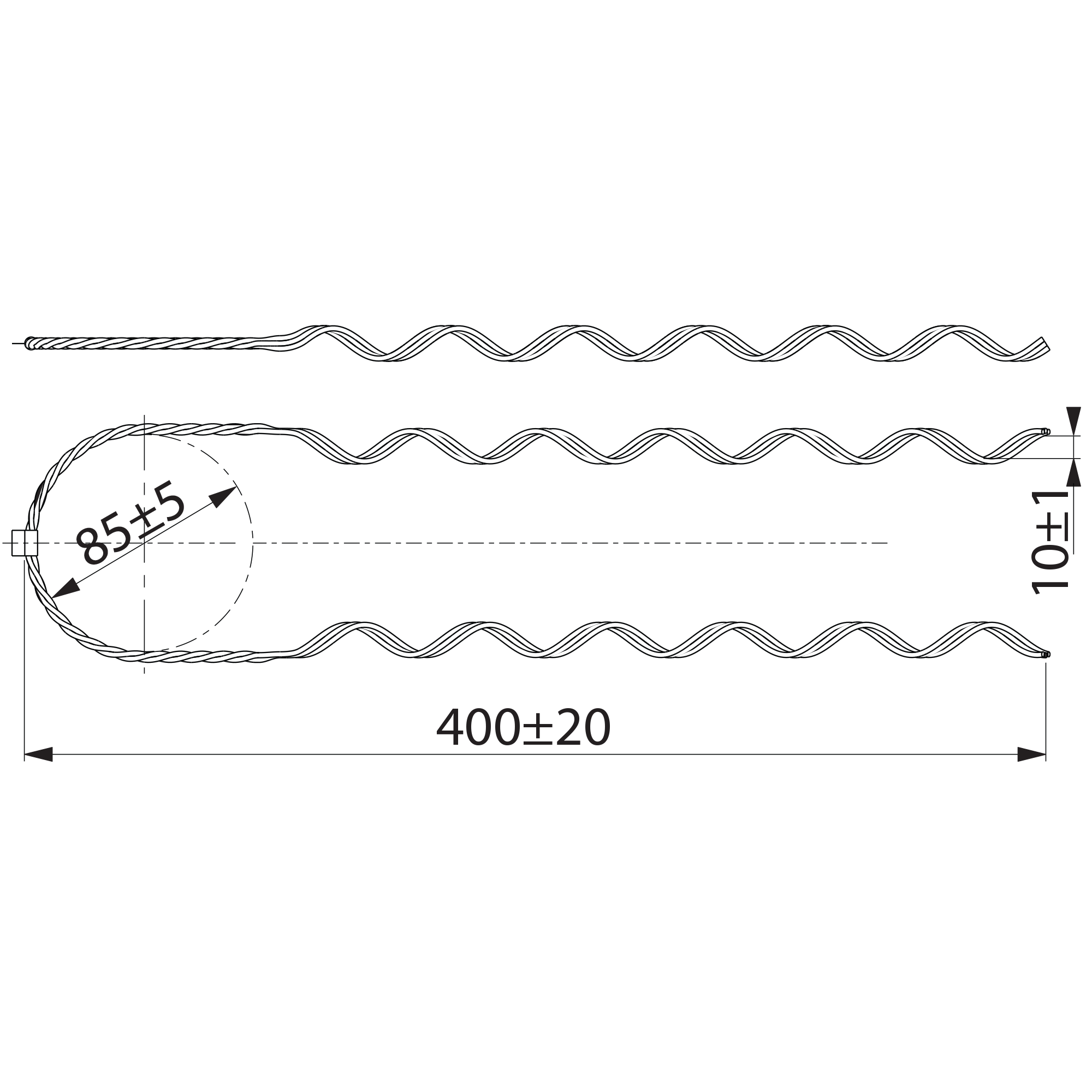 Helical tie Ensto SO115.5073 - 2