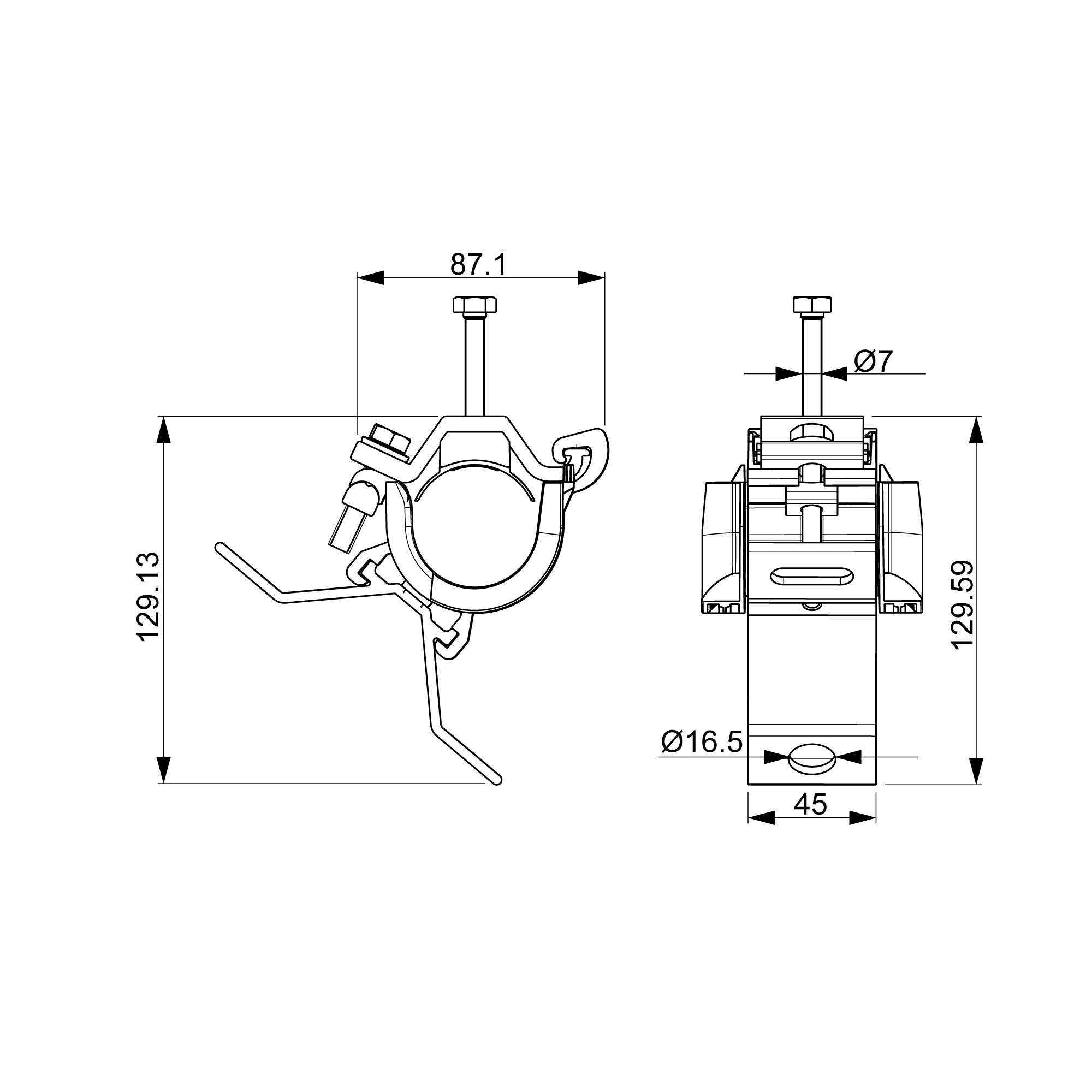 Mellomfeste for vegg Ensto SO125.2