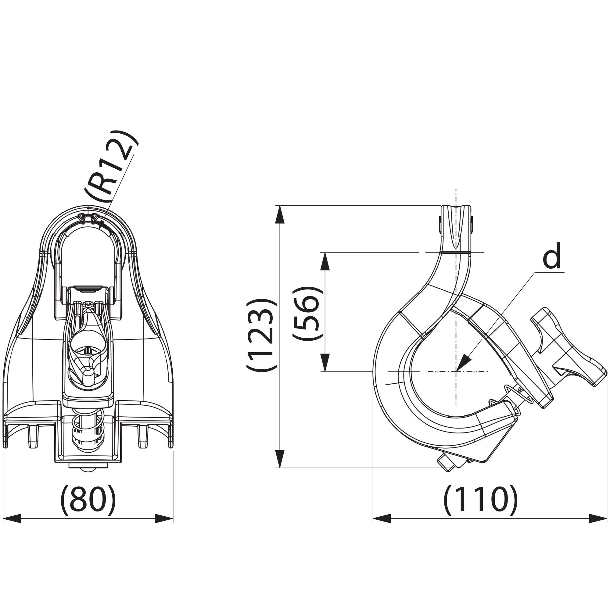 Pince de suspension Ensto SO270 - 1