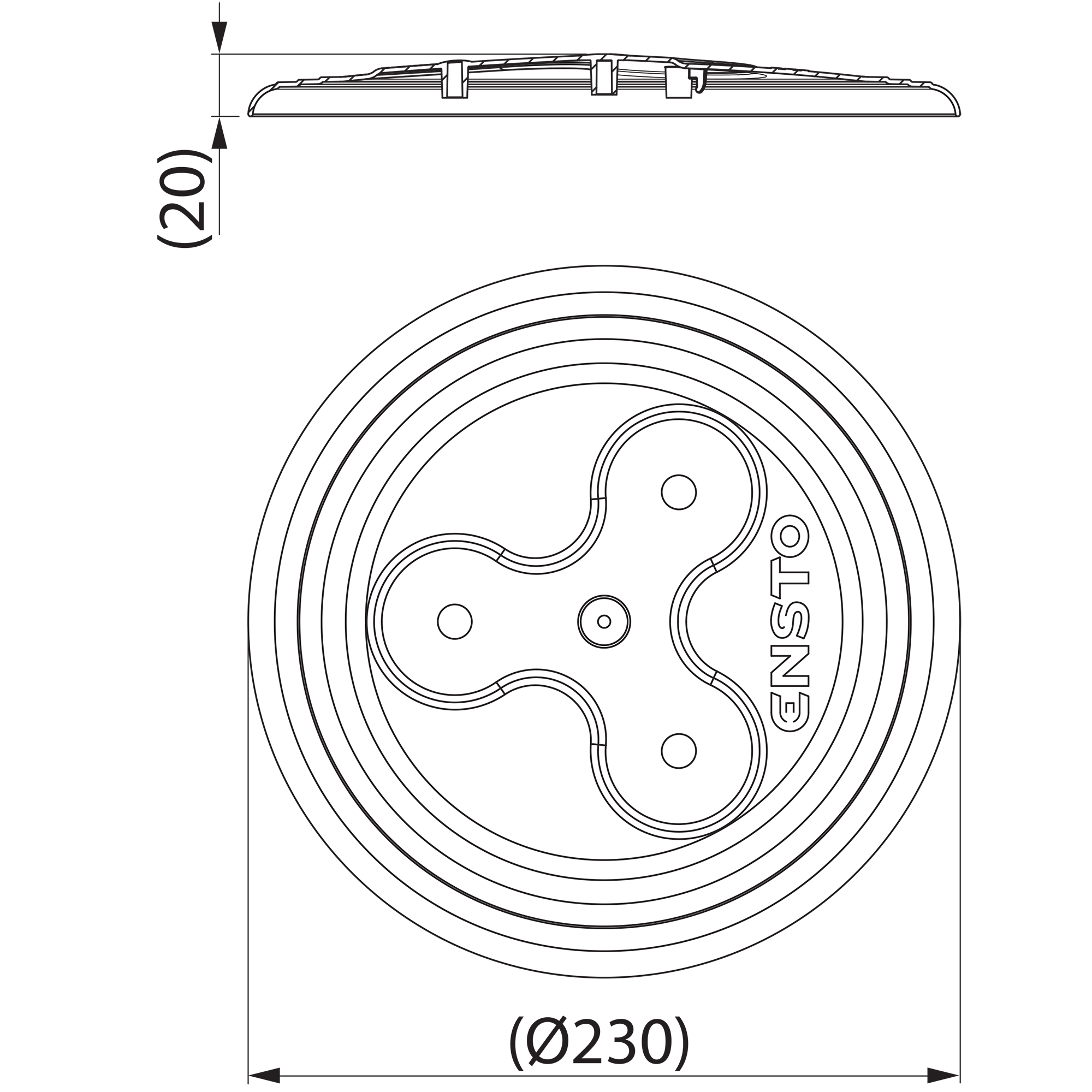 Pole hat Ensto SP19 - 1