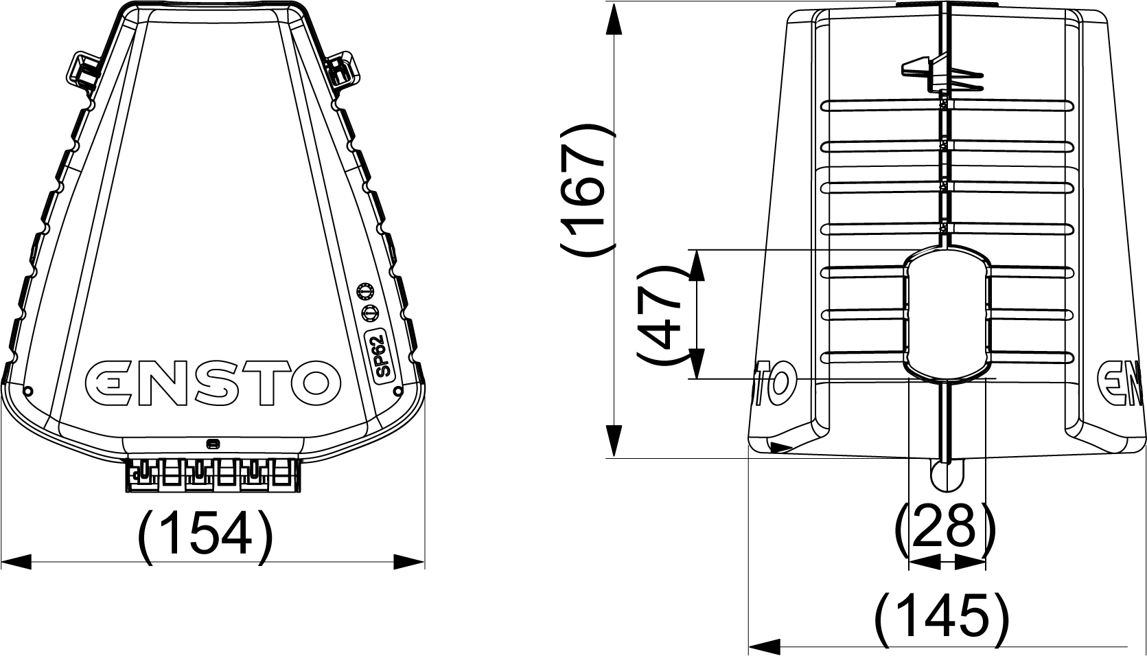 Zestaw osłon przed ptakami Ensto SP62.3 - 1